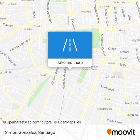 Simón González map
