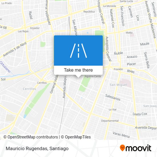 Mapa de Mauricio Rugendas