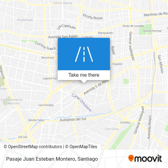 Pasaje Juan Esteban Montero map