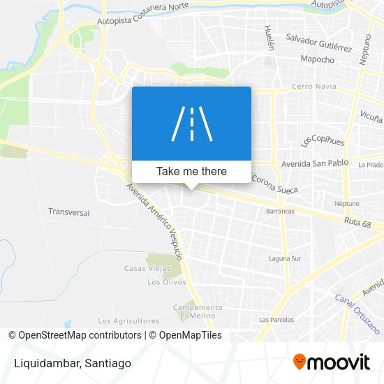 Mapa de Liquidambar