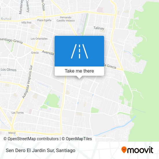 Mapa de Sen Dero El Jardin Sur