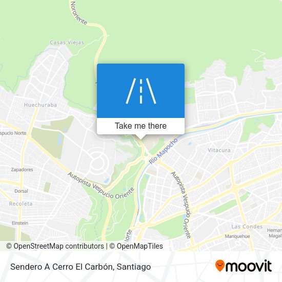 Sendero A Cerro El Carbón map