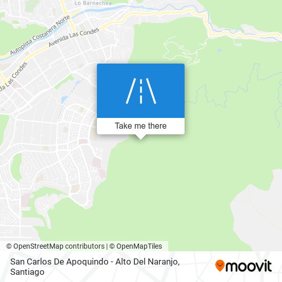 San Carlos De Apoquindo - Alto Del Naranjo map
