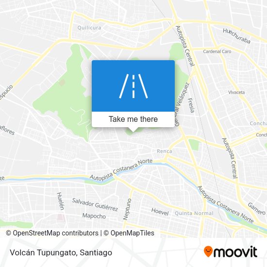 Mapa de Volcán Tupungato