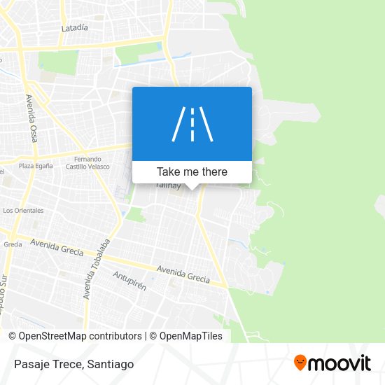 Mapa de Pasaje Trece