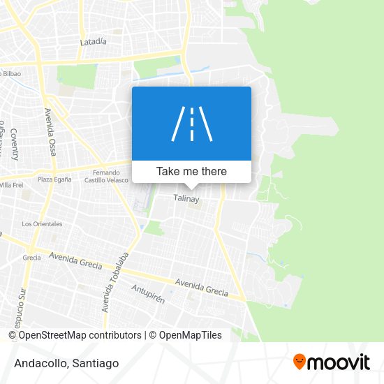 Mapa de Andacollo