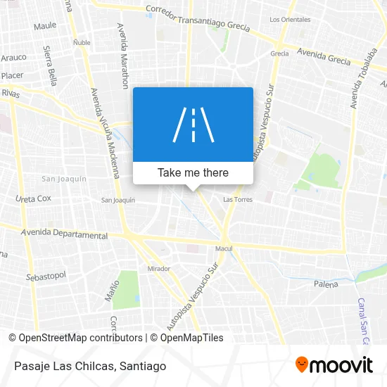 Pasaje Las Chilcas map