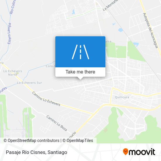 Pasaje Río Cisnes map