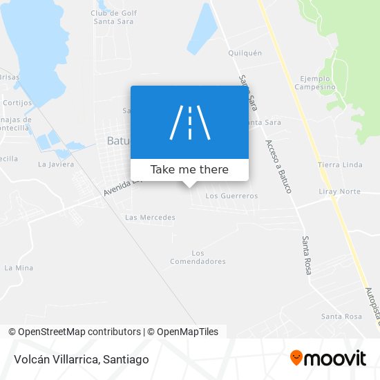Volcán Villarrica map