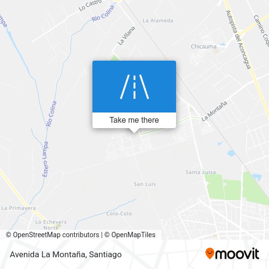 Mapa de Avenida La Montaña