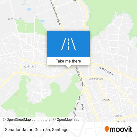 Senador Jaime Guzmán map