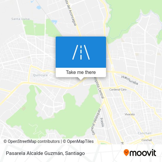 Pasarela Alcalde Guzmán map