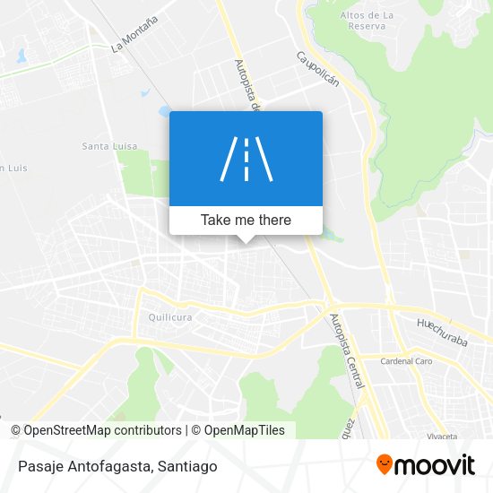 Mapa de Pasaje Antofagasta