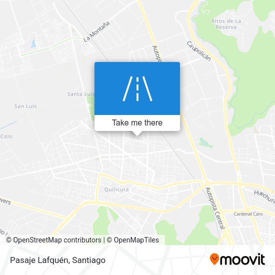 Mapa de Pasaje Lafquén