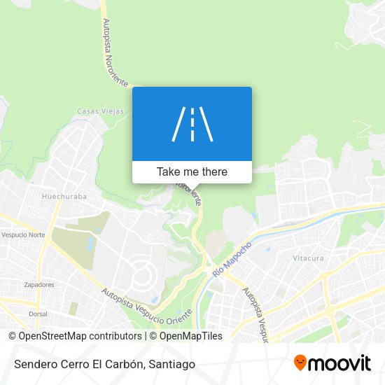 Mapa de Sendero Cerro El Carbón