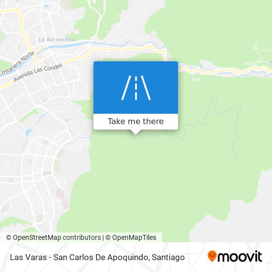 Mapa de Las Varas - San Carlos De Apoquindo