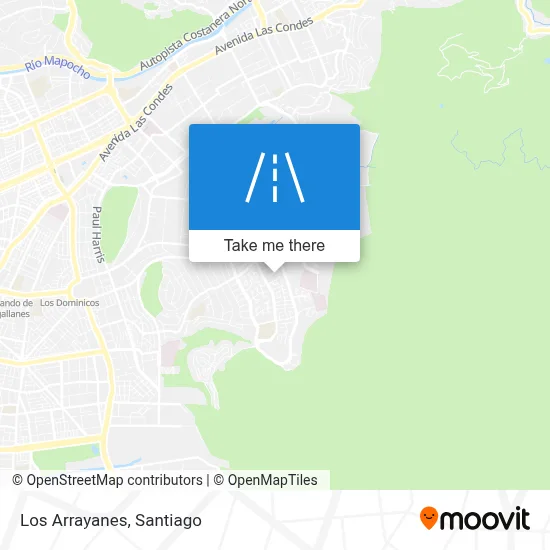 Los Arrayanes map
