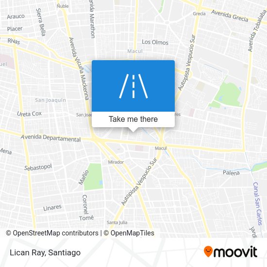 Mapa de Lican Ray