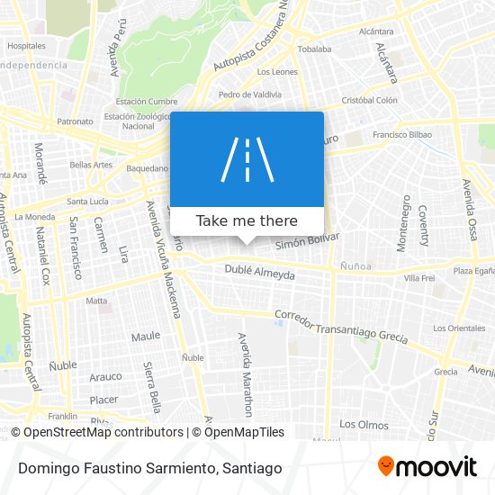 Mapa de Domingo Faustino Sarmiento