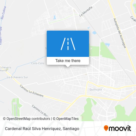 Cardenal Raúl Silva Henríquez map