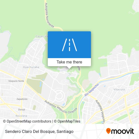 Sendero Claro Del Bosque map