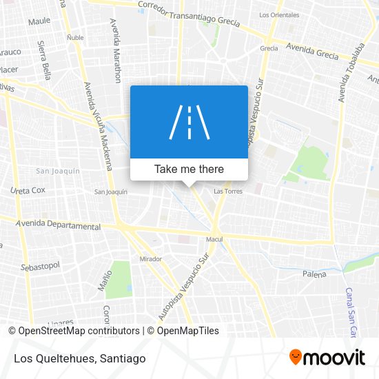 Mapa de Los Queltehues