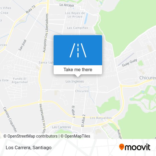 Mapa de Los Carrera