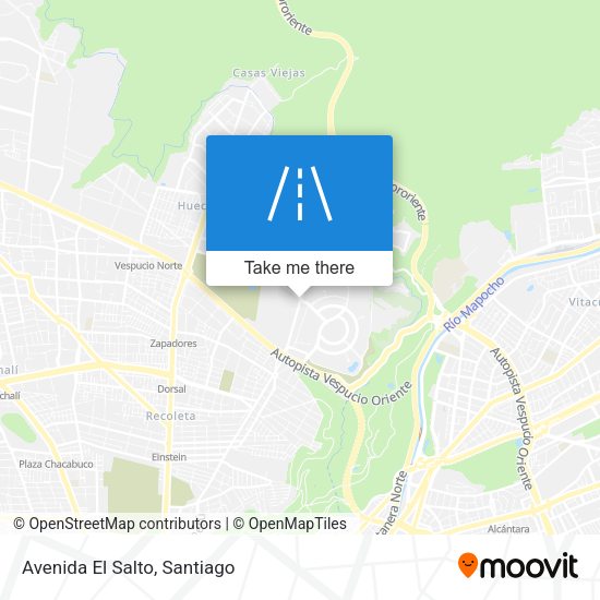 Avenida El Salto map