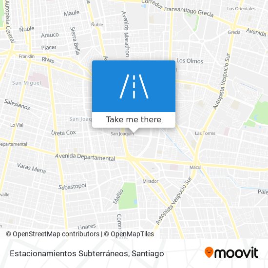 Estacionamientos Subterráneos map