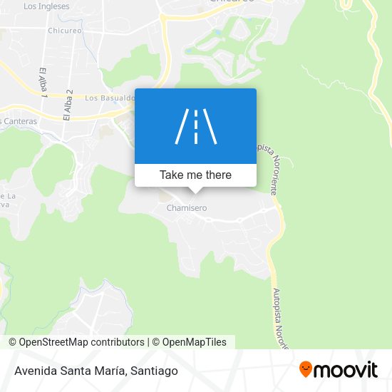 Mapa de Avenida Santa María