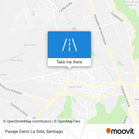 Mapa de Pasaje Cerro La Silla