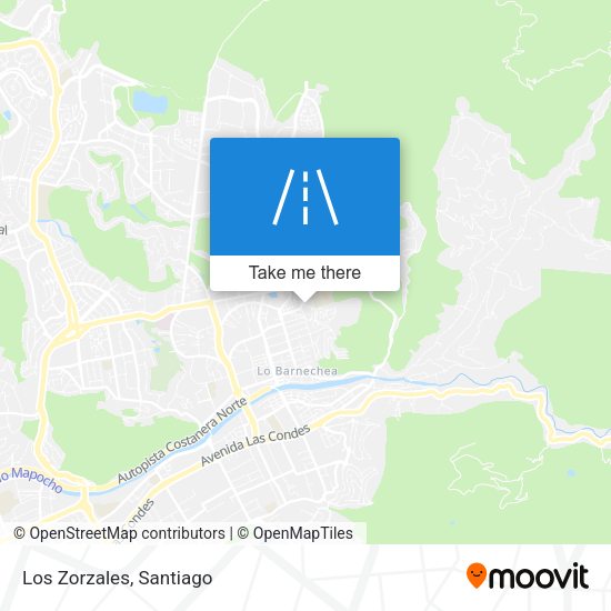 Mapa de Los Zorzales