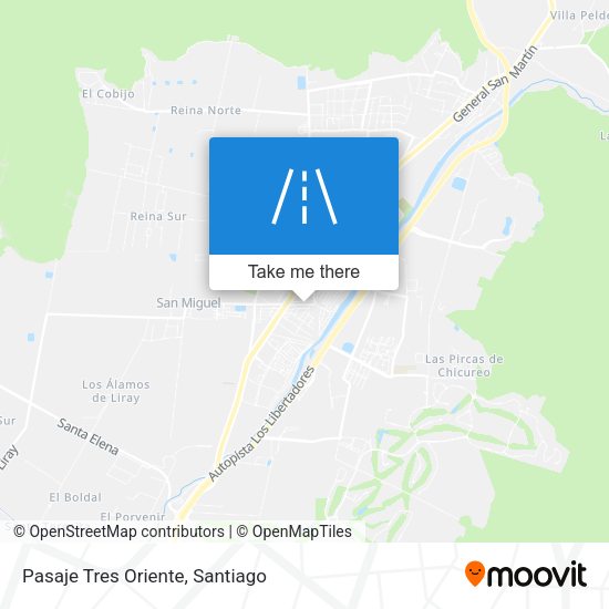 Mapa de Pasaje Tres Oriente