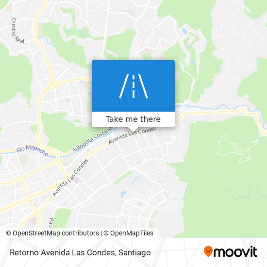 Retorno Avenida Las Condes map