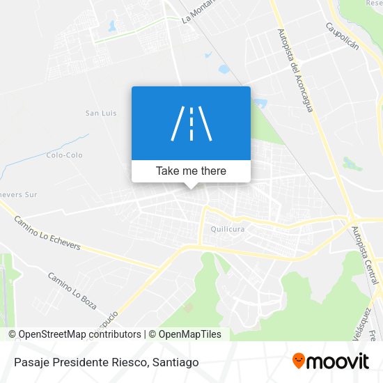 Pasaje Presidente Riesco map