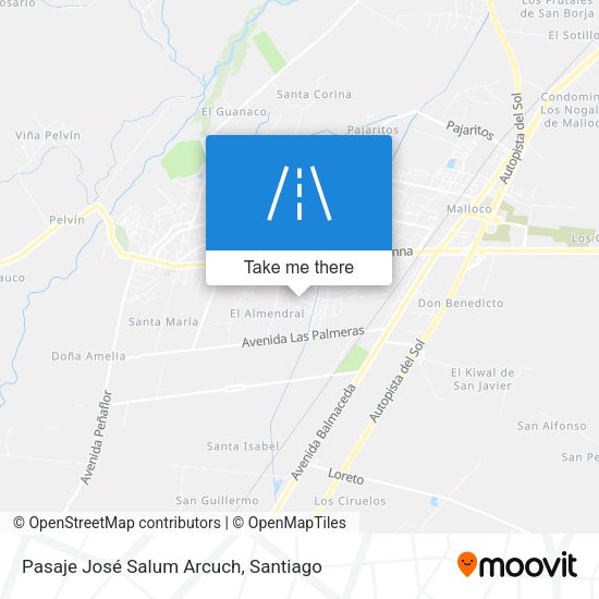 Mapa de Pasaje José Salum Arcuch