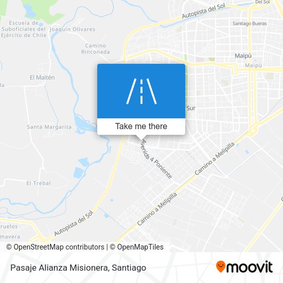 Pasaje Alianza Misionera map