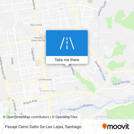 Mapa de Pasaje Cerro Salto De Las Lajas