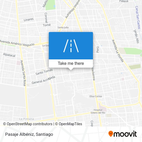 Mapa de Pasaje Albéniz