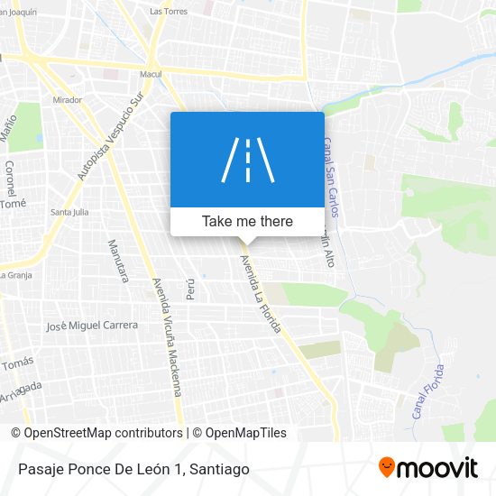 Pasaje Ponce De León 1 map