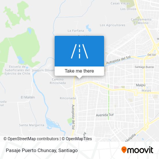 Pasaje Puerto Chuncay map