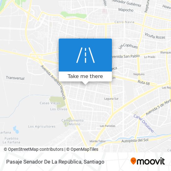 Pasaje Senador De La República map