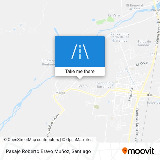 Pasaje Roberto Bravo Muñoz map