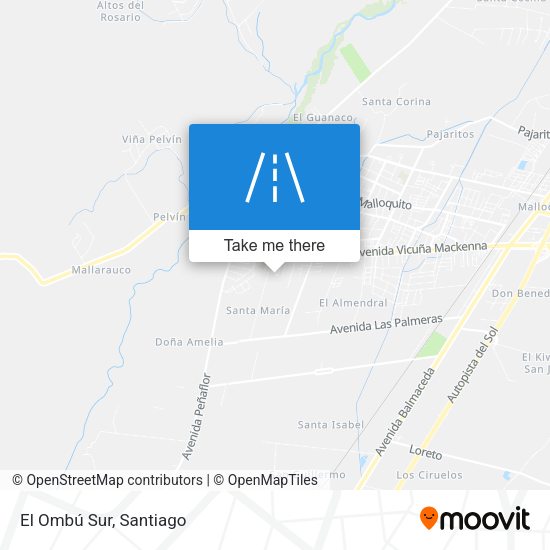 Mapa de El Ombú Sur