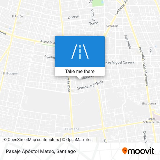 Mapa de Pasaje Apóstol Mateo