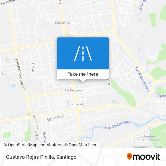 Gustavo Rojas Pinilla map