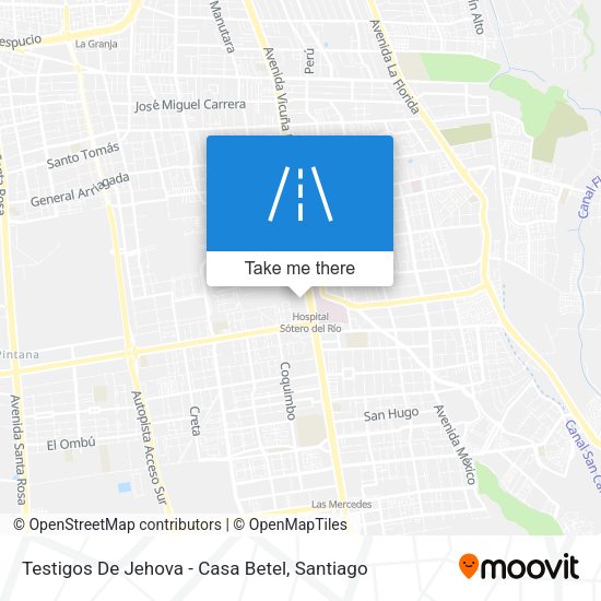Mapa de Testigos De Jehova - Casa Betel