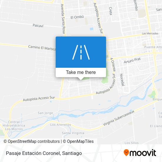 Pasaje Estación Coronel map