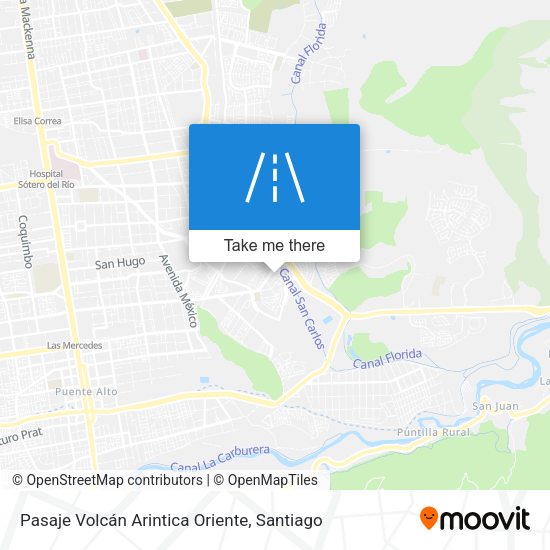 Mapa de Pasaje Volcán Arintica Oriente