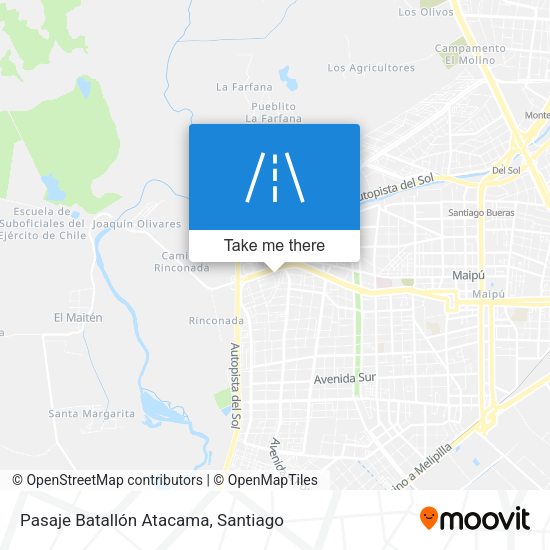 Mapa de Pasaje Batallón Atacama